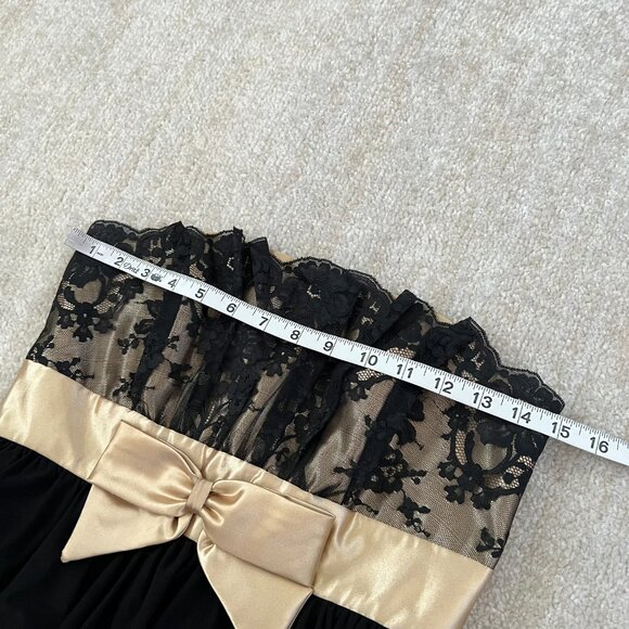 Vintage Jessica McClintock For Gunne Sax Bubble Hem Prom Dress Mini Dress 5 - Picture 7 of 9